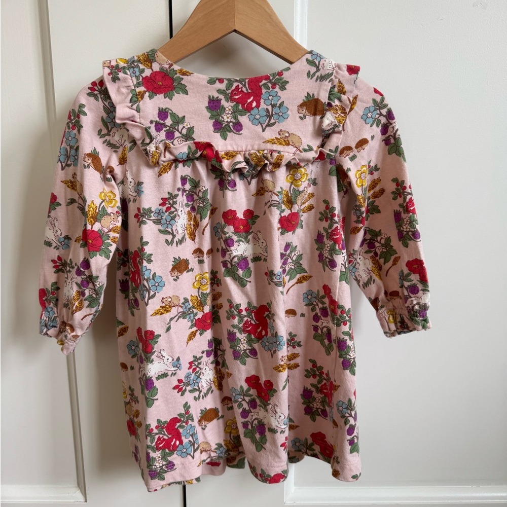 Mini Boden Floral Pink Girls Dress